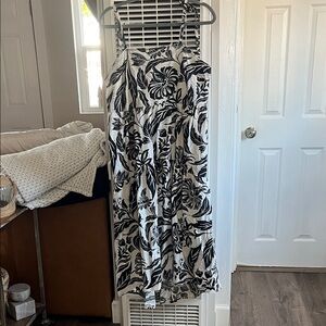 Target Black and White Strapless Dress